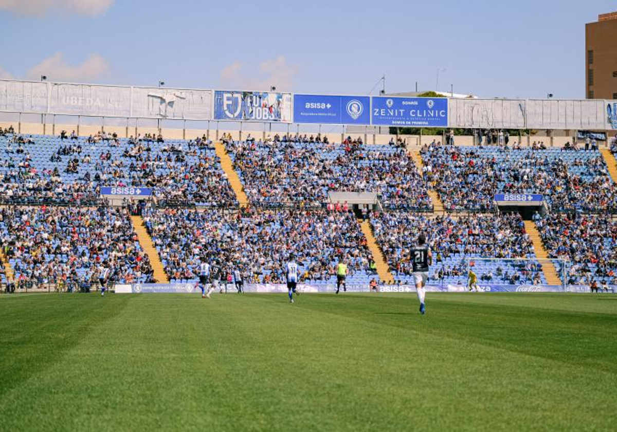 Imagen del último partido del Hércules en el Rico Pérez ante el Penya Deportiva.