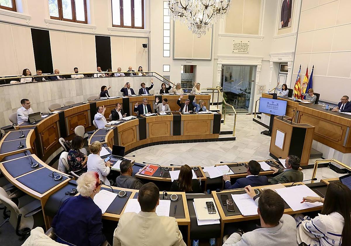 Sesión del Pleno de la DIputación de Alicante.