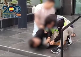 Detención del fugitivo británico en Benidorm.