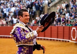 José María Manzanares en la Feria de Abril de Sevilla.