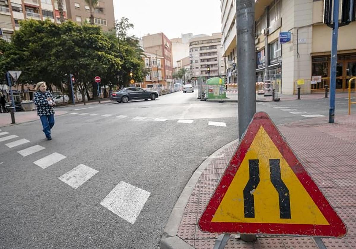 Obras en la avenida Jijona.