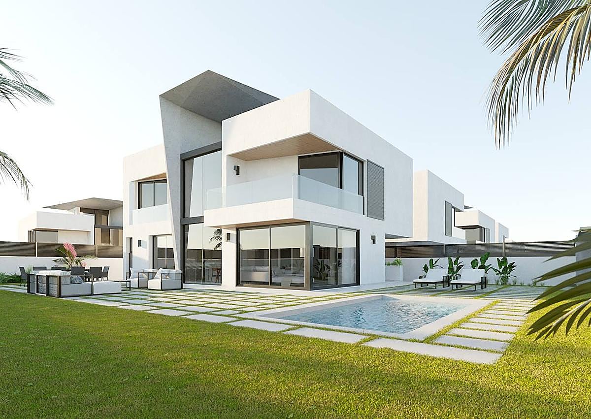 Imagen secundaria 1 - Así son los nuevos y lujosos chalets de más de 1,3 millones de euros en la avenida de Denia en Alicante