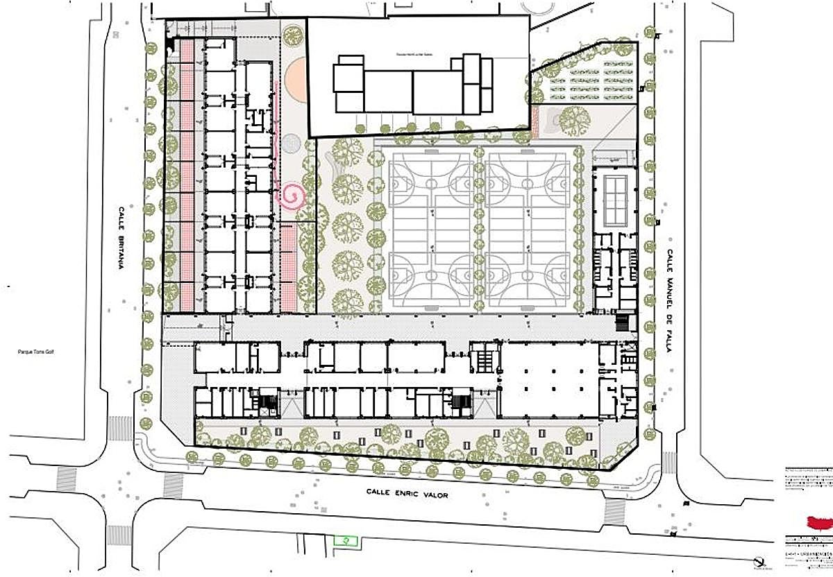 Plano del CEIP La Almadraba.