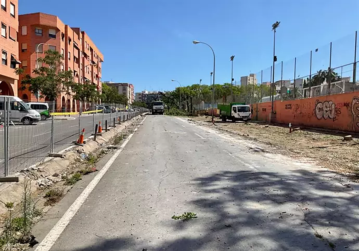 Obras de la plaza San Blas en Alicante.