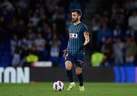 José Luis Gayá, hace dos semanas en Anoeta.