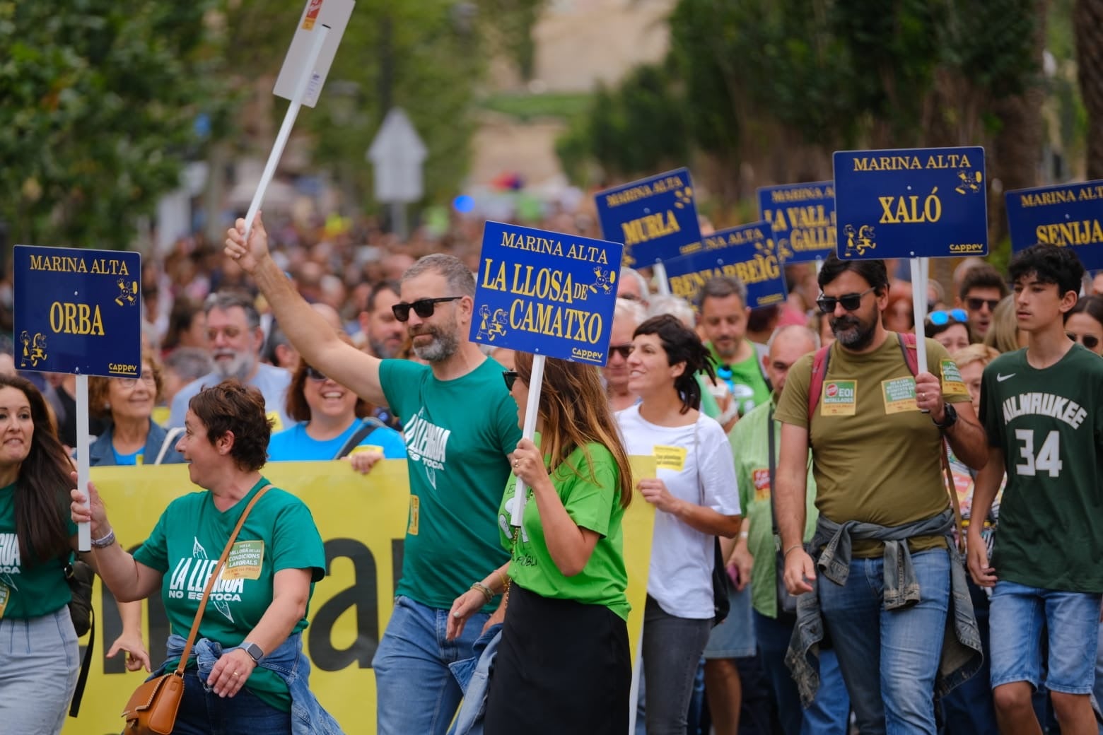 La marea verde toma Alicante en defensa de la educación pública