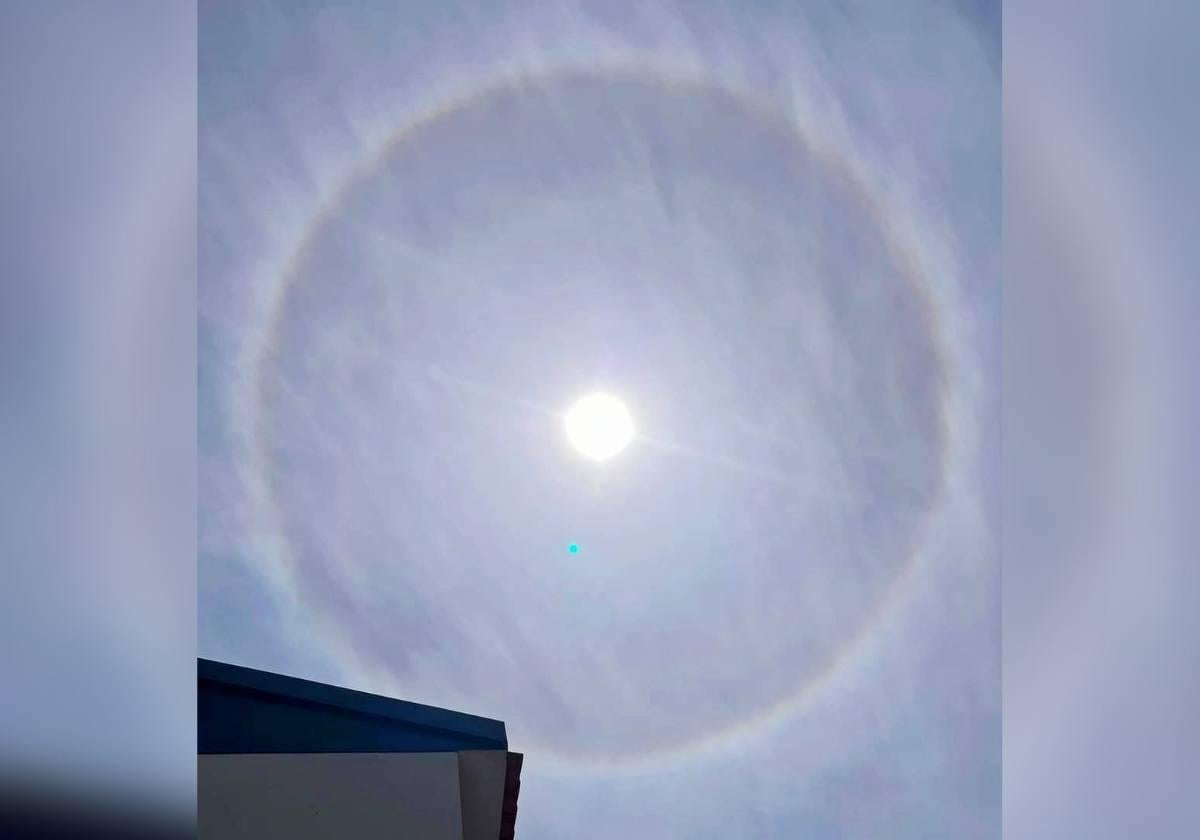 Halo solar en Orihuela.