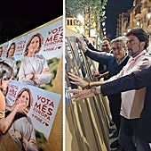Arranca en Alicante la campaña electoral europea con la tradicional pegada de carteles