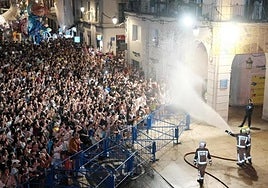 Nit de la cremà en las Hogueras 2023.