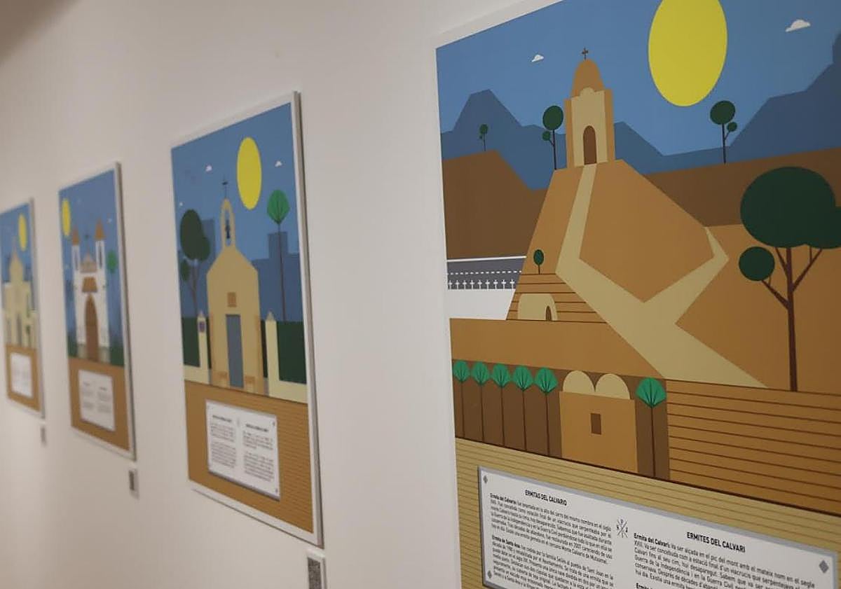 Imagen principal - Inauguración de la exposición 'Patrimonio ilustrado' de Iñigo Lanz.