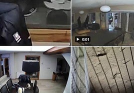 Imágenes del tenso enfrentamiento.