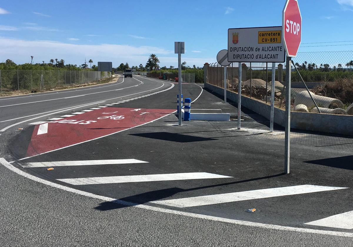 Una de la carreteras provinciales reparadas por la Diputación.