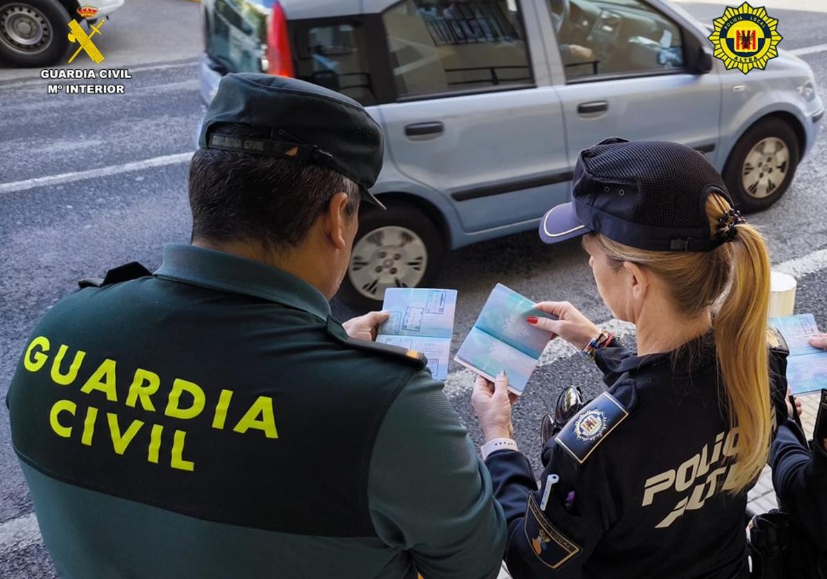 Imagen secundaria 1 - Imágenes del operativo de detención.