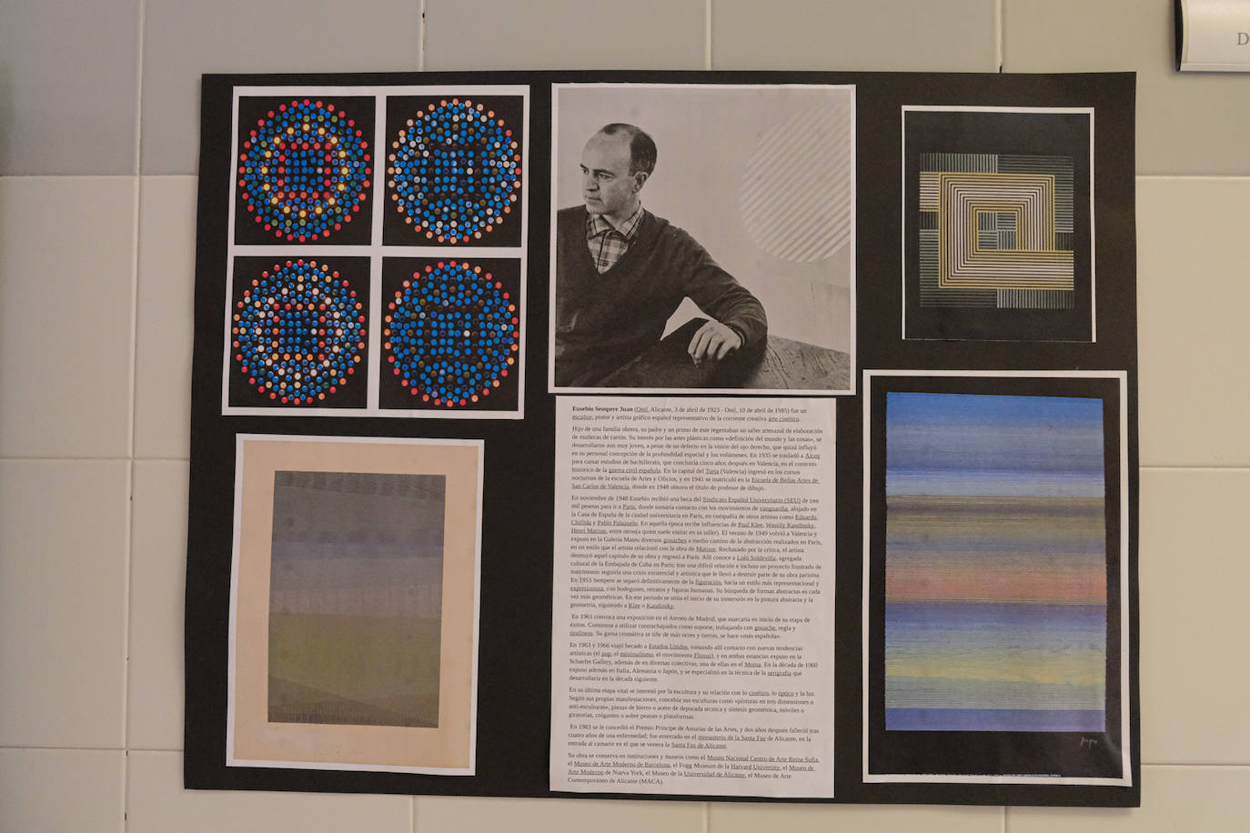 El arte de Gastón Castelló y Eusebio Sempere se reinventa en un colegio de Alicante