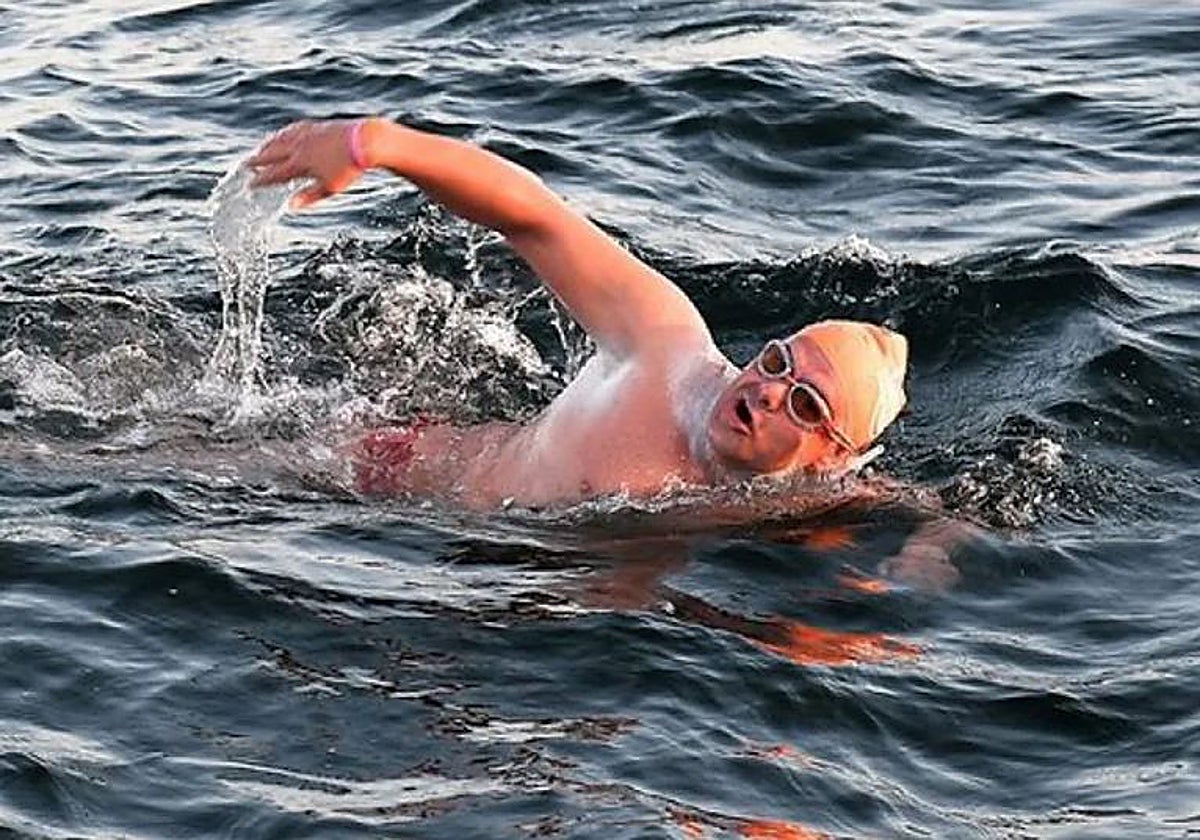 Jorge Crivillés durante uno de sus retos