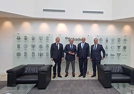 Reunión entre el Sabadell y la Cámara de Comercio.