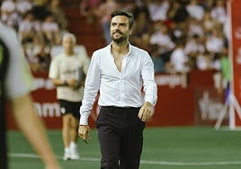 Rubén Albés, en su etapa en el Albacete.