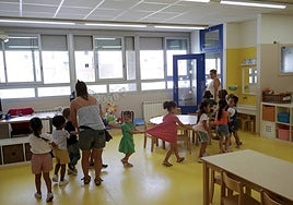 Escolares en un centro educativo.