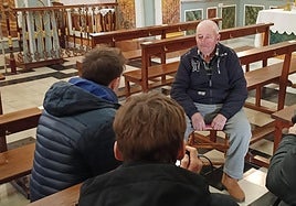 Imagen del rodaje de 'Mans, cordes i bronze'.