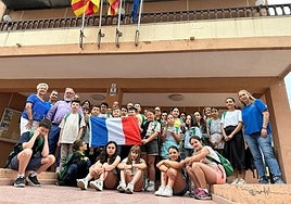 Docentes y alumnos franceses en El Campello.
