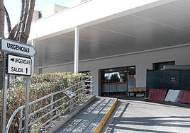 Imagen hecha a principios de años del acceso a urgencias del Hospital de Sant Joan.