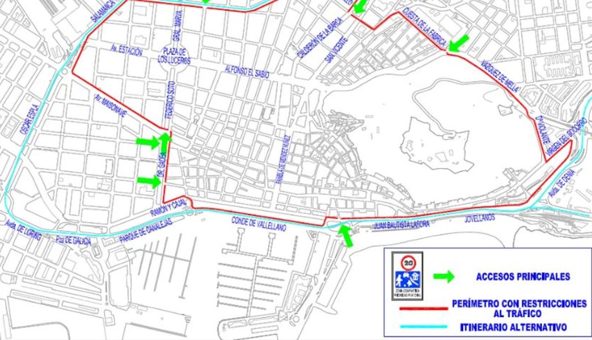 Circuito restringido de tráfico durante las Hogueras de Alicante 2024