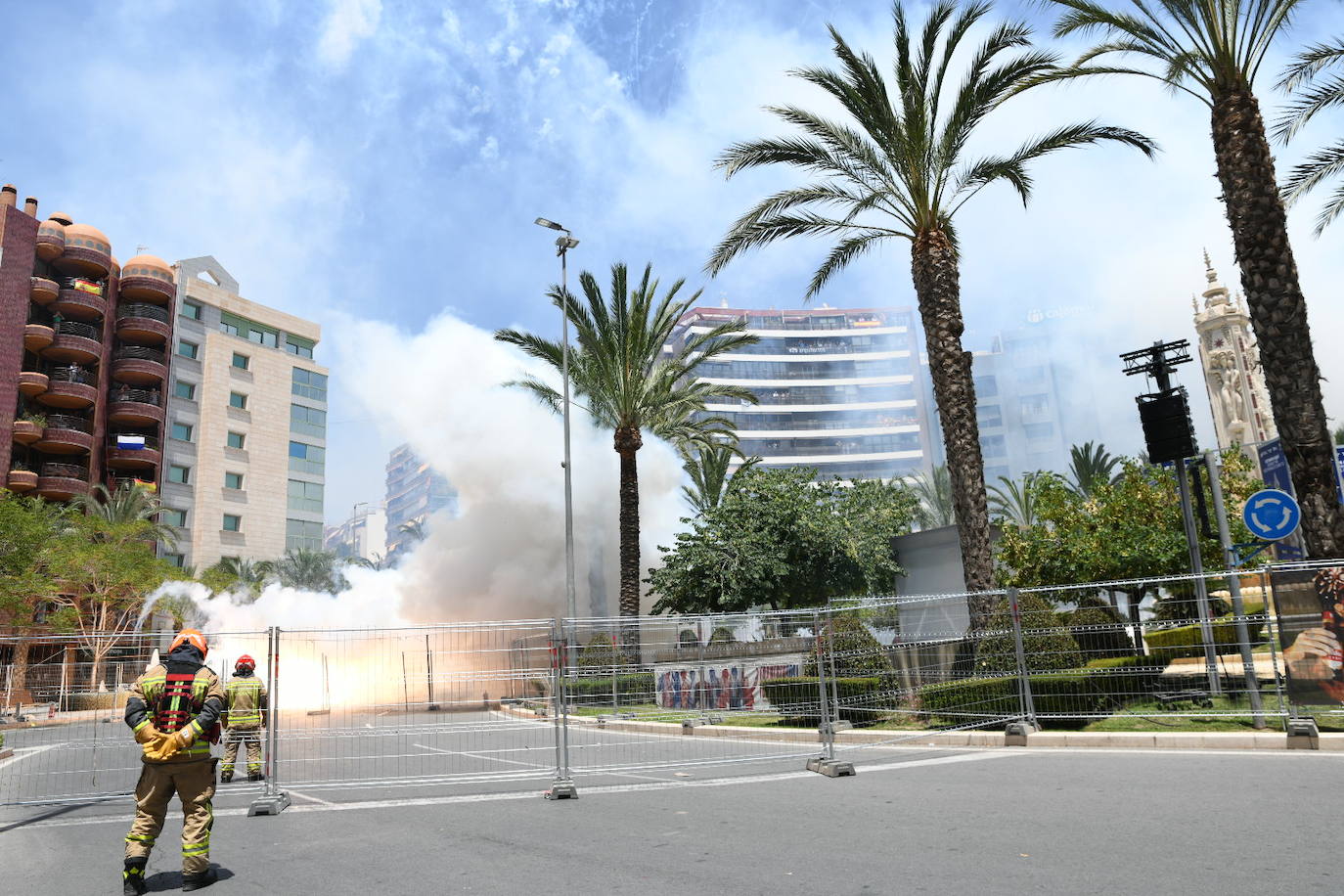 Así ha sido la primera mascletà de las Hogueras 2024