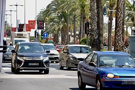 Tráfico en Plaza del Mar.
