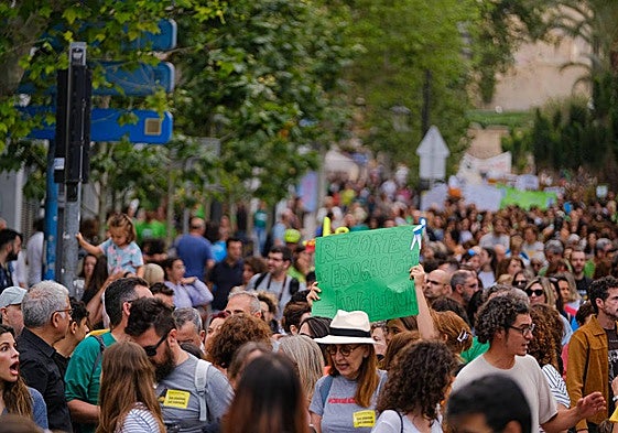 Concentración en Alicante con ocasión de la huelga educativa organizada el pasado 23 de mayo.