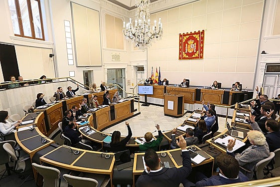 Pleno de la Diputación Provincial de Alicante, en imagen de archivo.