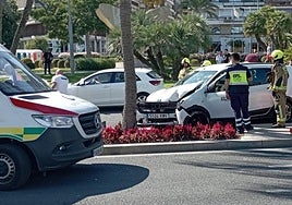 Vehículo accidentado.