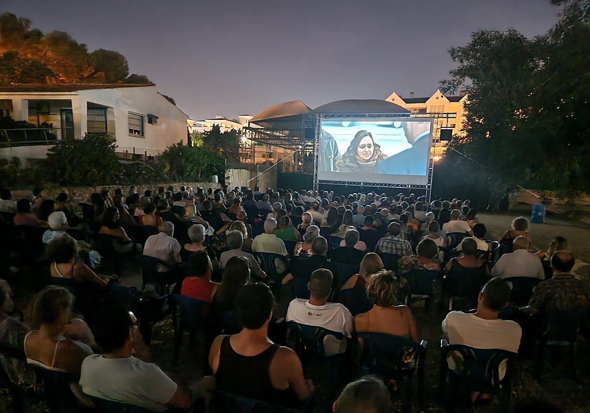 Imagen de una de las proyecciones en la Villa Romana durante la edición de 2023