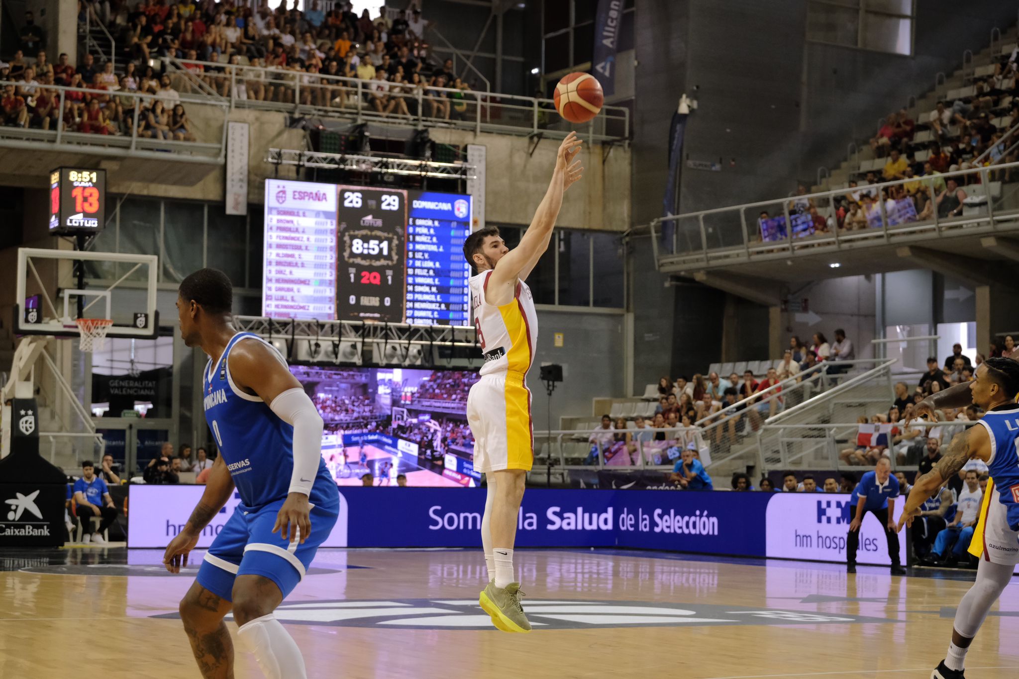 84-74. España vence a la República Dominicana y se prepara para el Preolímpico