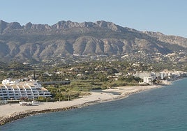 Imagen de la zona de la desembocadura del río Algar en Altea