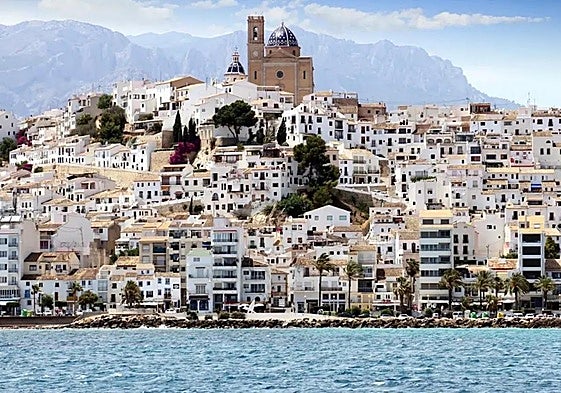 Imagen panorámica del casco antiguo de Altea.