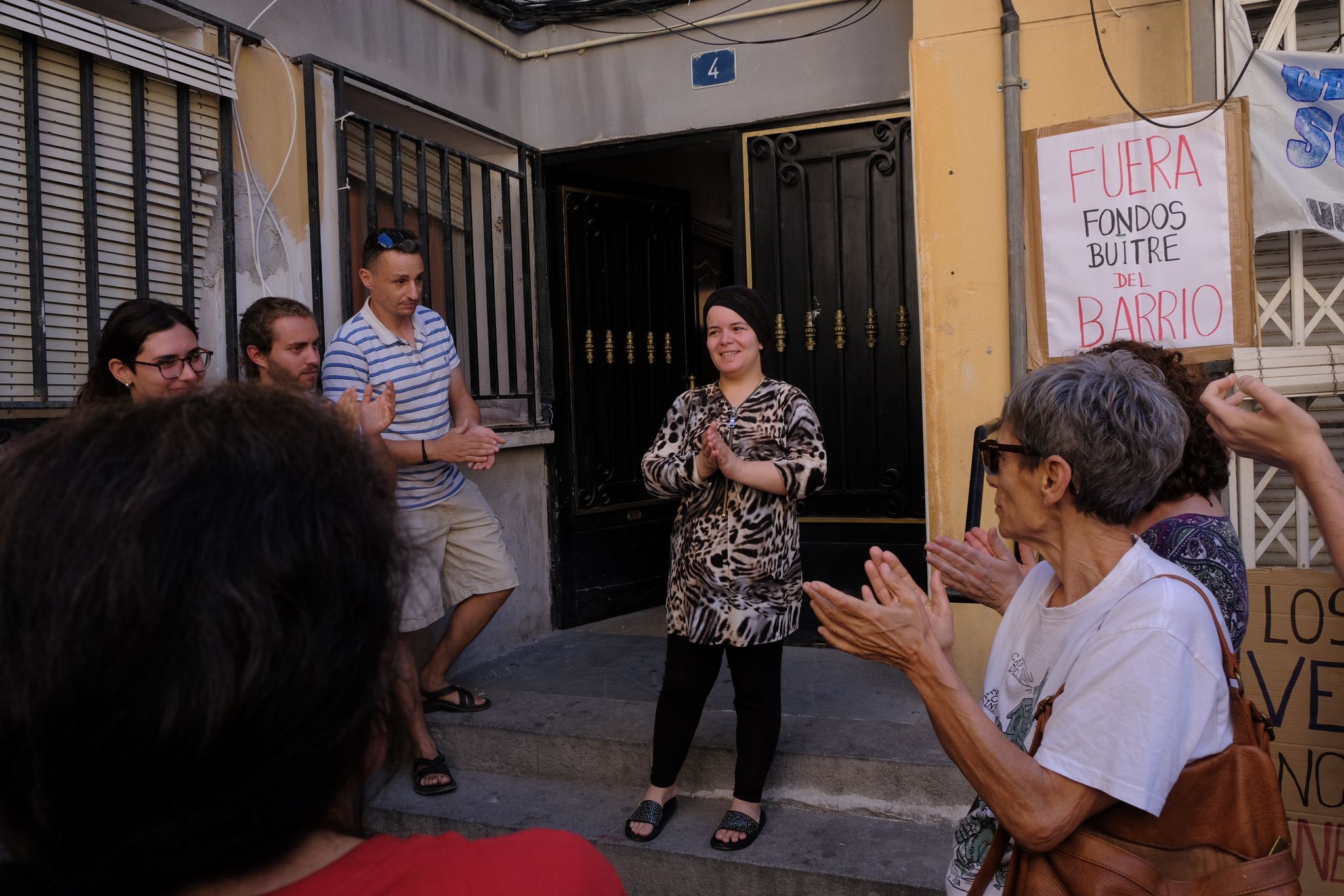 Imágenes del intento de desahucio en el barrio Virgen del Carmen de Alicante