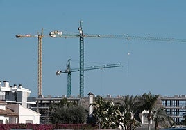 Viviendas en construcción en Alicante.