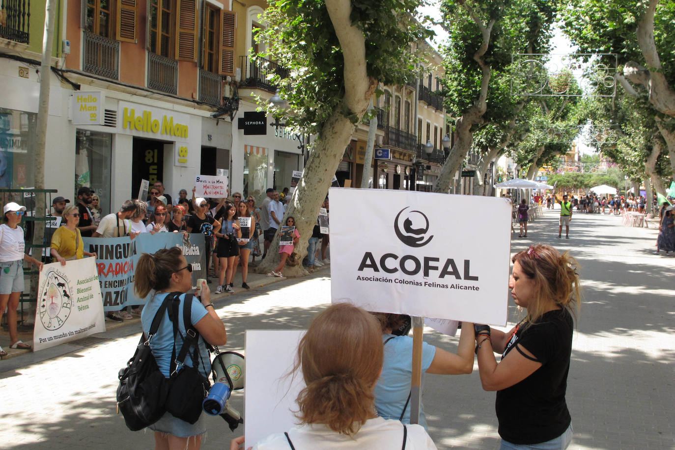 Manifestación animalista en Dénia contra els &#039;Bous a la mar&#039;