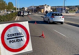 Control de la Policía Local de Xàbia.