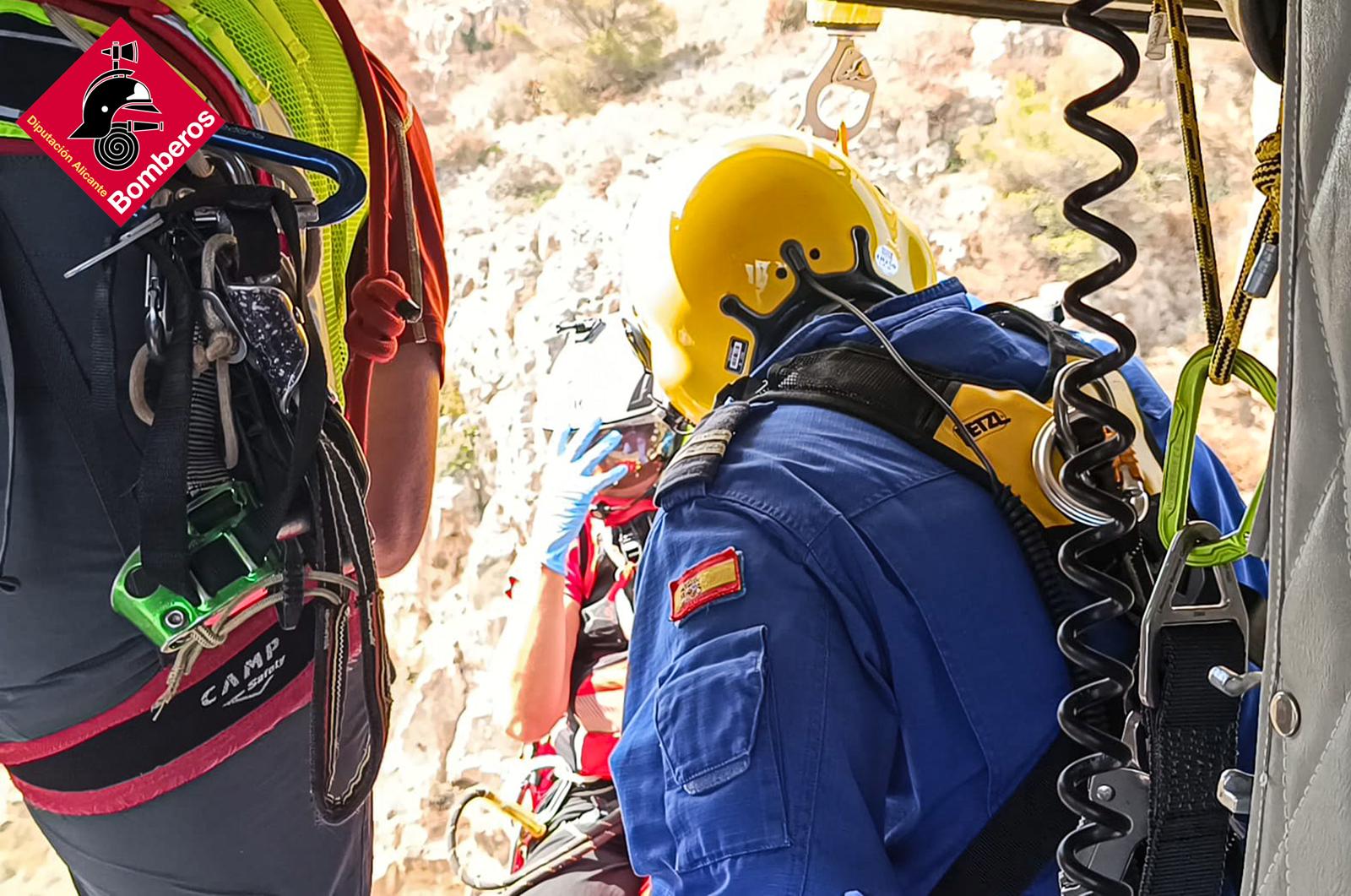 Actuación de los bomberos en Benitachell.