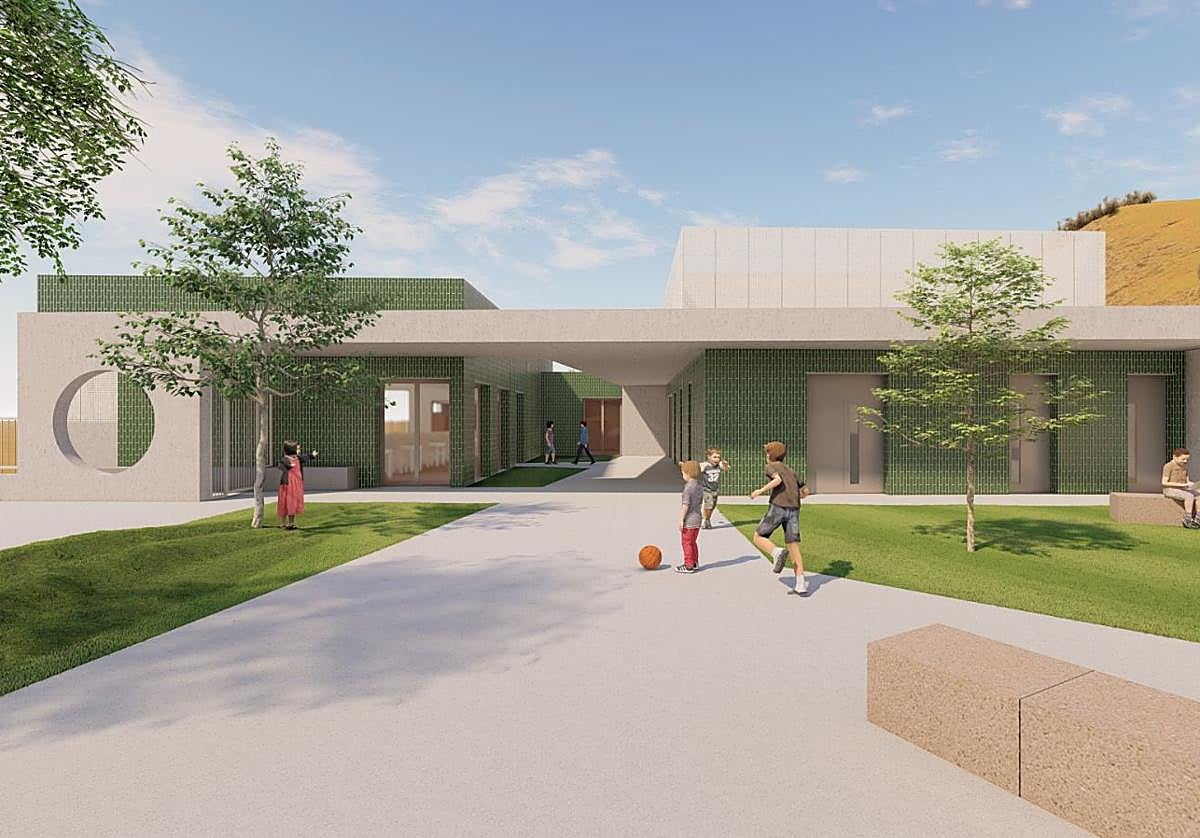 Reconstrucción virtual del proyecto del nuevo CEIP Juan Bautista Llorca.