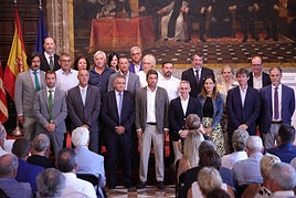 Acto de firma del convenio con la Comunidad de Regantes de la Acequia Real del Júcar.