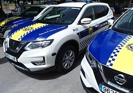 Vehículos de la Policía Local de Villena.