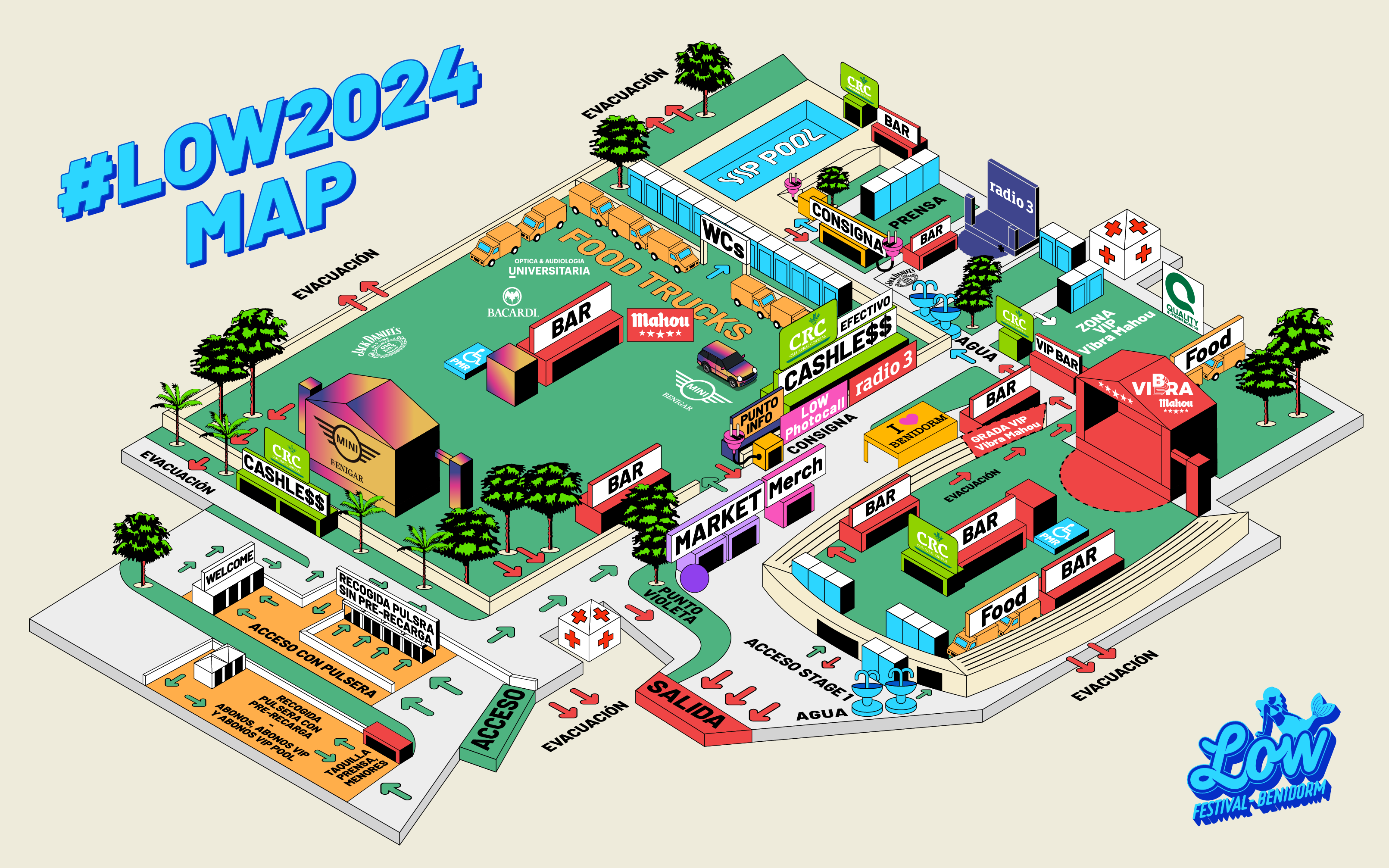 Plano del Low Festival 2024.