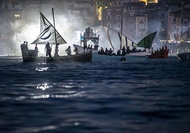 Impresionante desembarco moro en las fiestas de La Vila Joiosa