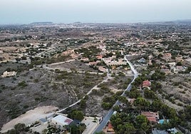 Una de las zonas del Moralet de Alicante desde el aire.