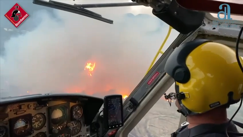 El infierno de Benasau visto desde el aire