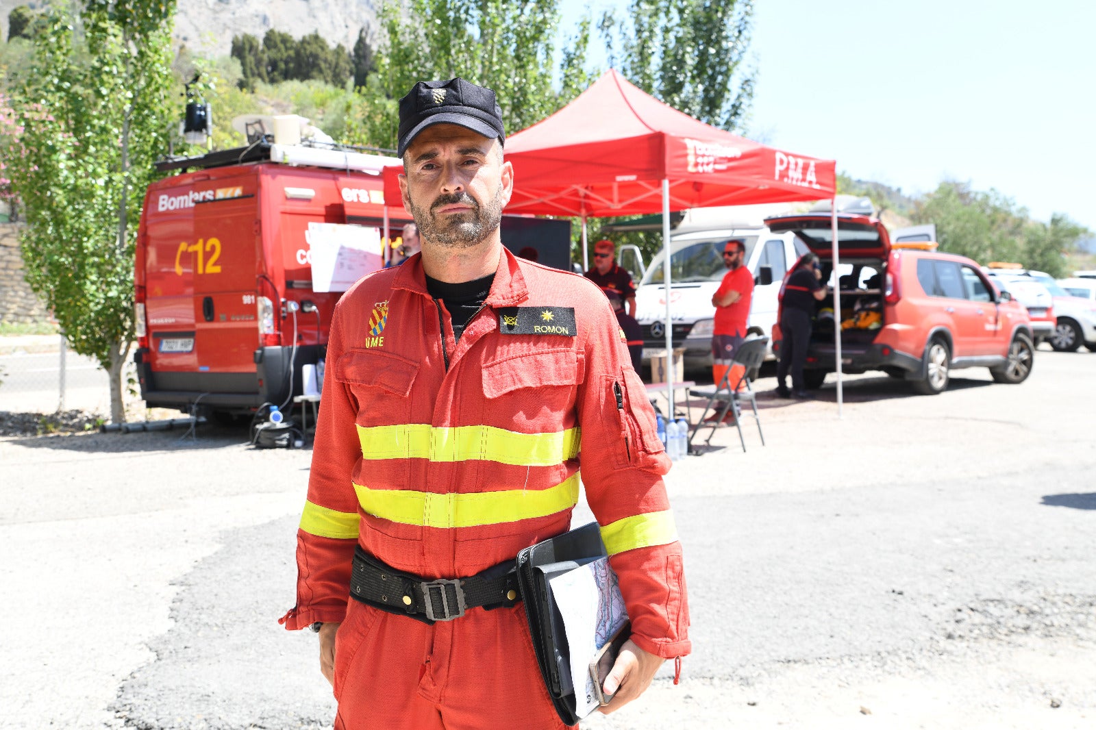 Salvador Romon Blas, comandante de la UME.