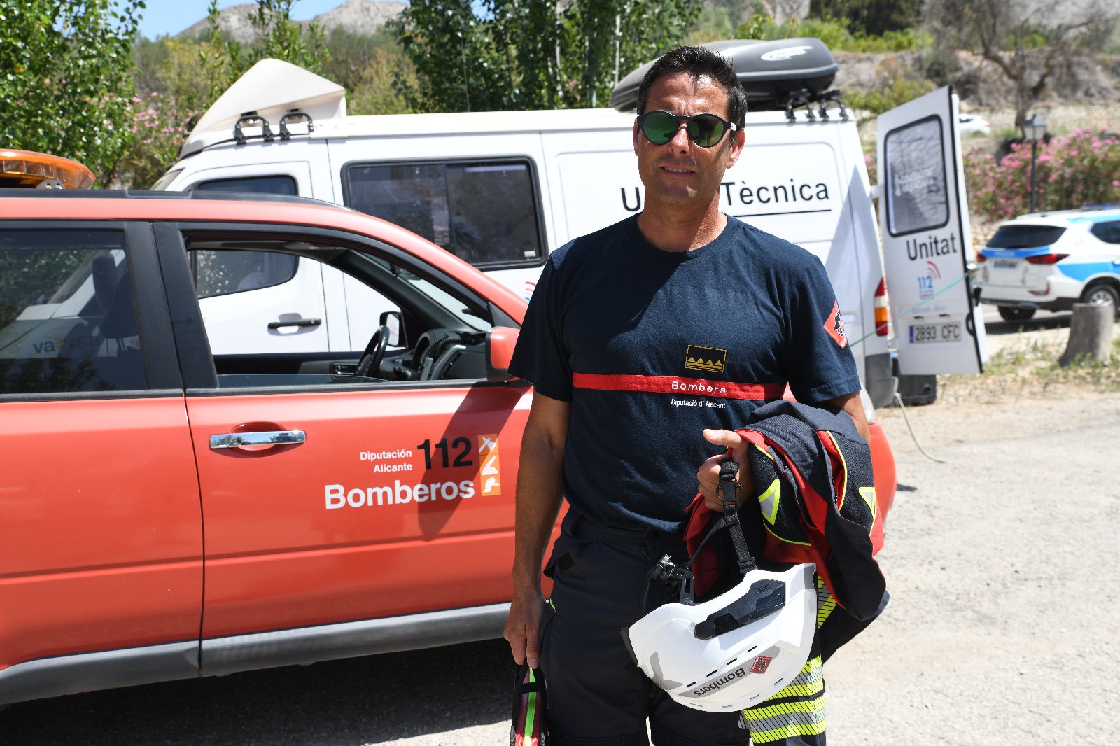 Daniel Cortés, oficial del Consorcio Provincial de Bomberos de Alicante.