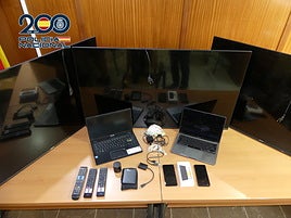 Efectos recuperados por la Policía Nacional.